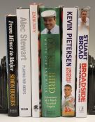 Cricket - Group of 6 Signed Cricket hardback Books including Crossing Boundaries Kevin Pietersen,