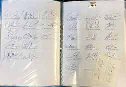 Cricket - Signed County Team Sheets including Glamorgan, Leicestershire Foxes, Warwickshire,