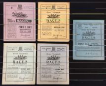 Horse Racing - Great Yarmouth Races - Racing Card Selection to include 1935 First Day 18th Sept,