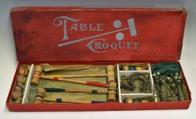 Table Croquet - Spear's Games Early 20th Century 'Table Croquet' appears all boxed, includes