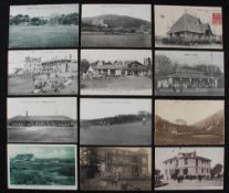 Collection of 11xEuropean golf club and golf links postcards from the early 1900's onwards to incl