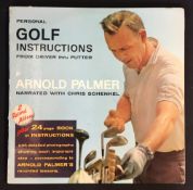 Arnold Palmer "Personal Golf Instructions" double record album c/w 24p Instruction book - covers