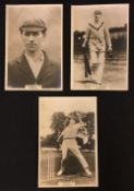 Cricket - Lancashire Cricket Phillips 'Pinnace' premium Photocards E. Tyldesley, R. Tyldesley and R.