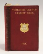 Cricket - Yorkshire County Cricket Club 1905 Year Book - with burgundy boards and gilt lettering,