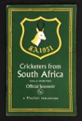 Cricket - 1951 Cricketers from South Africa Souvenir Booklet Playfair publication for the 1951