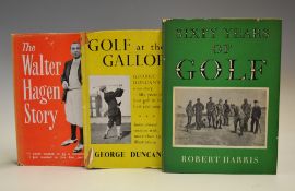 Golf Books of interest - Walter Hagen "The Walter Hagan Story" 1st ed c/w dust jacket; George Duncan