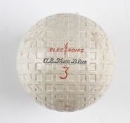 US Rubber Co True Blue Electronic square mesh golf ball - good shape with no nicks or marks.