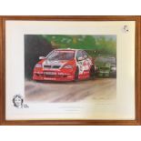 British Touring Car Championship Signed Colour Prints includes 1995 Auto Trader RAC British