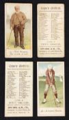 Collection of 11x original Copes Cigarette Cards titled 'Cope's Golfers' c.1900 - to incl Nos 2