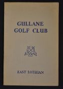 Gullane Golf Club Handbook - publ'd for 1954-55 with text by Frank Moran c/w plan of all three