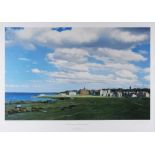 Simon Stallwood signed artist proof-"Old Course St Andrews Scotland" limited edition to only 1450