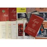 Selection of 'Hallé' Magazine for the Music Lover - a large selection of 190s onwards magazines,