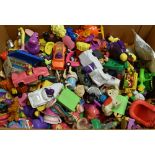 Large Selection of McDonalds Happy Meal Toys a mixed variety, play worn, plus a Muffin the Mule