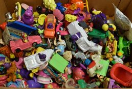 Large Selection of McDonalds Happy Meal Toys a mixed variety, play worn, plus a Muffin the Mule