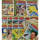 1967-1968 TV Tornado Comic Selection from No 1 1967 to No16 are stuck between card, No17 onwards