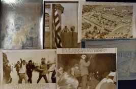 Attica Prison Riots Press Photographs - stamped to the reverse Daily Mirror and Sunday Mirror 1971