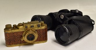 Russian made Gold Plated Leica II Copy marked with Ernst Leitz Wetzlar No291705 to top, with
