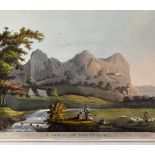 India - A View in the Barrah Mauhl 1804 Print - aquatint by Lieut. James Hunter, published June