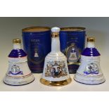 3x 1990s Bell's Special Edition 'Royal Decanter' Commemorative Decanters of Whisky - includes