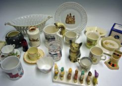 Mixed Selection of Vintage China to include 1920s Ceramics, coffee cans, cups, toast rack,