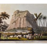 India - North View of Shole Ghurry 1805 Print - aquatint by Lieut. James Hunter, published Jan 1st