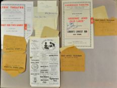 1940s Theatre Scrap Album - with a varied selection of Theatre Programmes such as New Cross