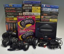 Sega Mega Drive II Video Games Console and Selection of Games - include console, cables, 2x