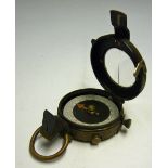 WWI Marching Compass marked 'Verner's Pattern No.70132 1917' appeared working at time of cataloguing