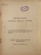 WWII Miscellaneous Aviation Medical Matters German Report - Combined Intelligence Objectives Sub-