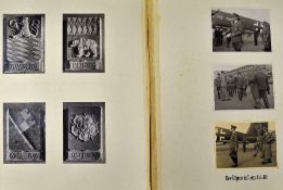 WWII - German Luftwaffe Photo Album of Bad Aibling - dedicated and signed by Captain and Staff