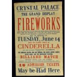 "Champions Billiard Match Between William Cook And John Roberts" At The Crystal Palace Poster