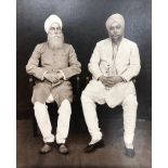 India - Photo of Sikh Scholar Bhai Kahn Singh Nabha - Large rare early photograph during the British