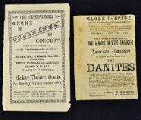 1880 Globe Theatre 'The Danites' Programme Mr & Mrs McKee Rankin and their American Company in