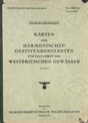 WWII German U-Boat 'Karten der Harmonischen Gezeitenkonstanten fur das gebiet der Westbritischen