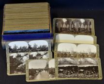 WWI Stereoscope Cards - c.1920s depict scenes from The Great War, by Realistic Travels, London,