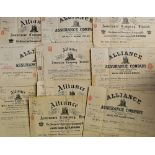 Alliance Assurance Company, London (1824-1965) Policy Documents to include a large selection of