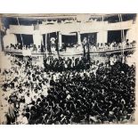 India - Sikhs at Amritsar c.1900 - Large early photograph showing a group of Sikh warriors