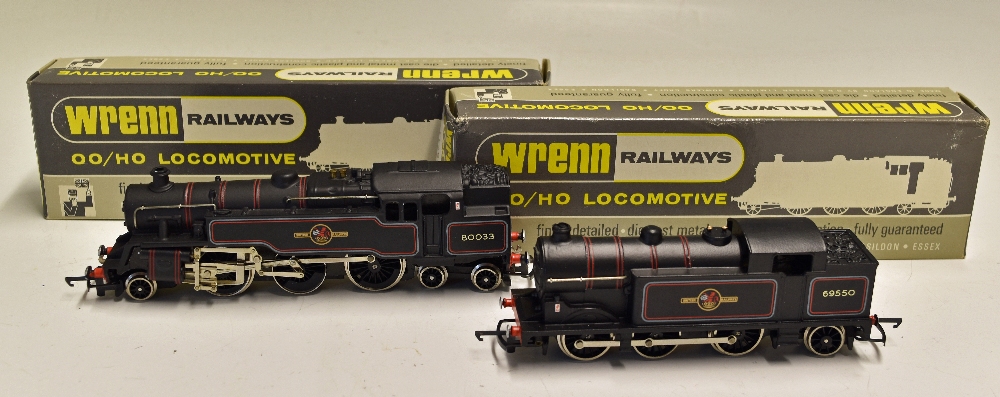 Wrenn OO Gauge W2224 Freight 48073 BR 2-8-0 plus W2218 Tank 80033 BR 2-6-4, plus W2216 Tank 69550 BR - Image 3 of 3