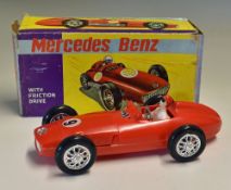 Mercedes Benz Friction Drive Toy with No. 5004 made in Hong Kong the boxed marked 'W Toys', in red