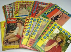 Selection of 1960s Blighty Parade and Parade Magazines includes a mixed variety spread throughout