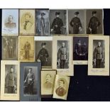 WWI Collection of Cabinet Cards Depicting German Soldiers in Uniform various photographers including
