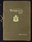 Waring & Gillow Furniture Catalogue Circa 1910 - A most attractive 46 page catalogue with 3 multi-