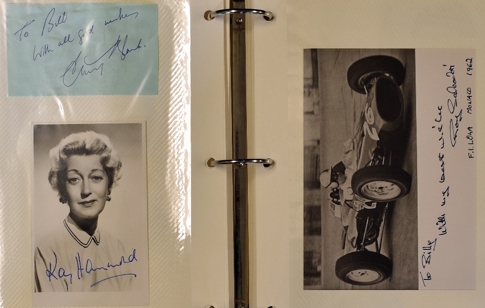 Autographs - An autograph album containing a wide variety to include Jody Scheckter, Jill Ireland, - Image 3 of 6