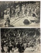 India - Sikh Band & Pipers marching in France Two French postcards showing Sikh soldiers marching