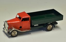 Triang Minic Clockwork 'Delivery Lorry' Toy made in England in red without box, appears in good