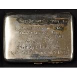 Politics - Silver Plate Purse presented to the wife of Hugh Arnold-Foster MP (1855-1909) - to