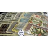 Selection of German Banknotes to include some inflation money - all within album (61)