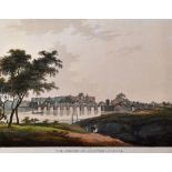 India - The Bridge at Juonpore, Bengal 1804 Print - hand coloured aquatint by T. Daniel & F.S. Ward,