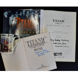 Titanic - Millvina Dean - Autographs to include Titanic Destination Disaster The Legends and the