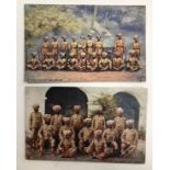India - Sikh Officer WWI Postcard Two vintage postcards showing Sikh Native Officers and a Sikh